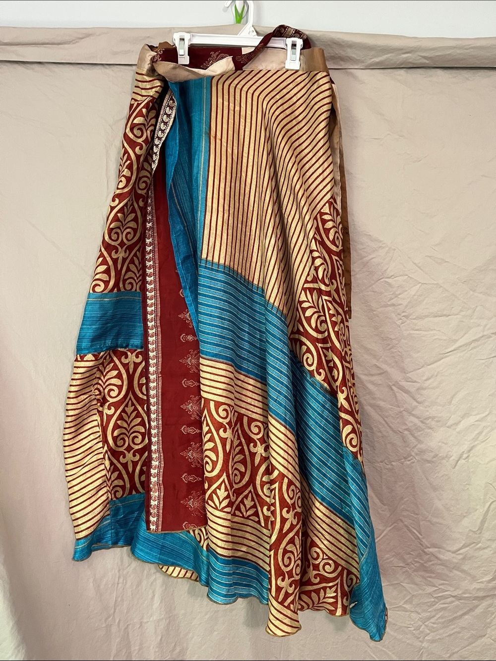 Sari wrap skirt from recycled Sari’s One Size